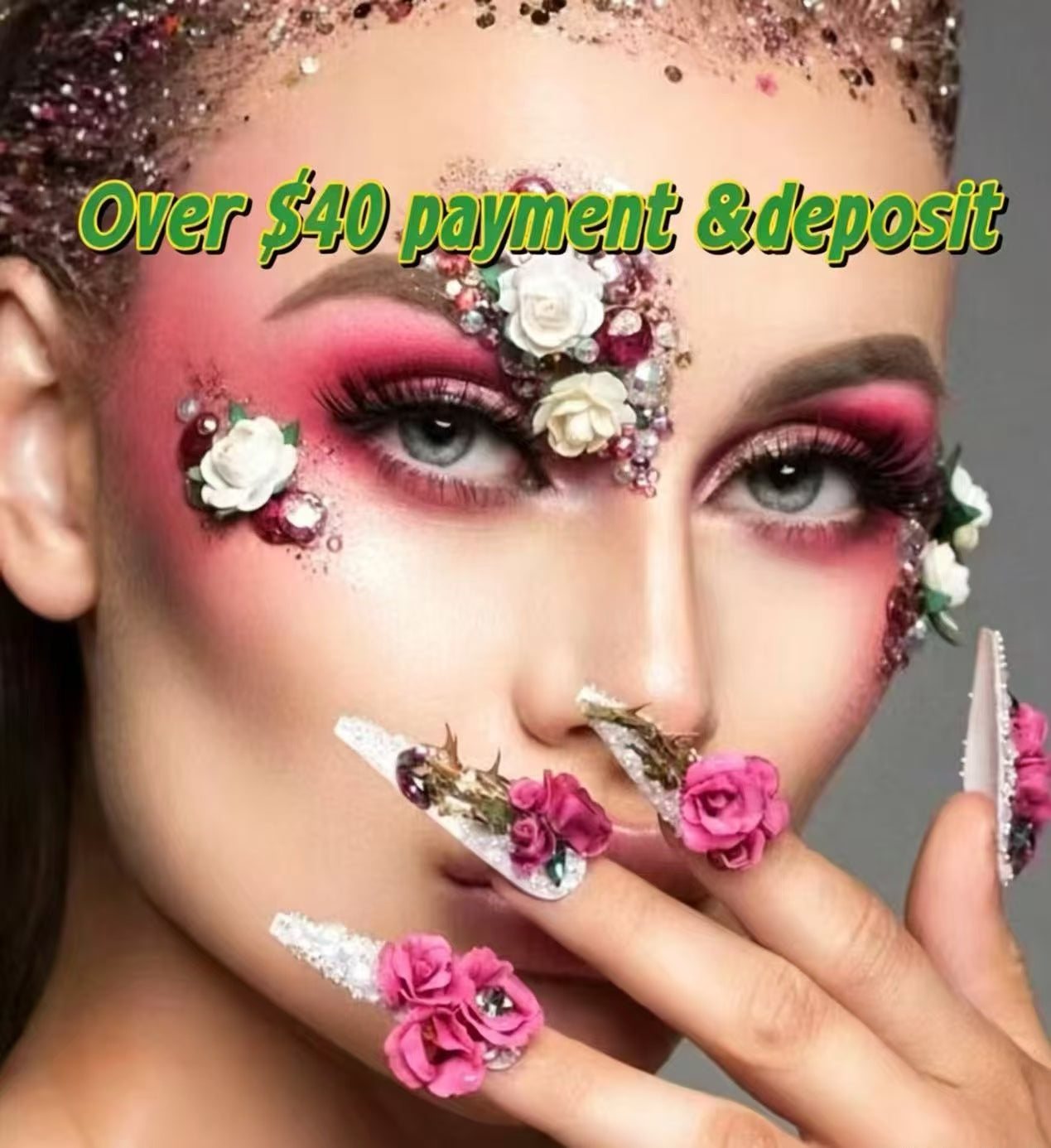 over $40 payment & desposit